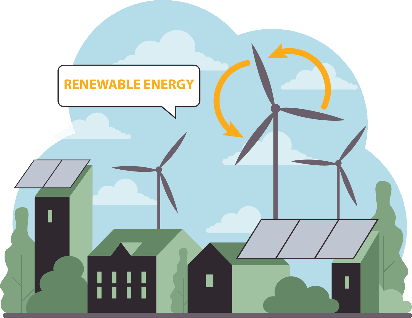 illustration of professional holding tools